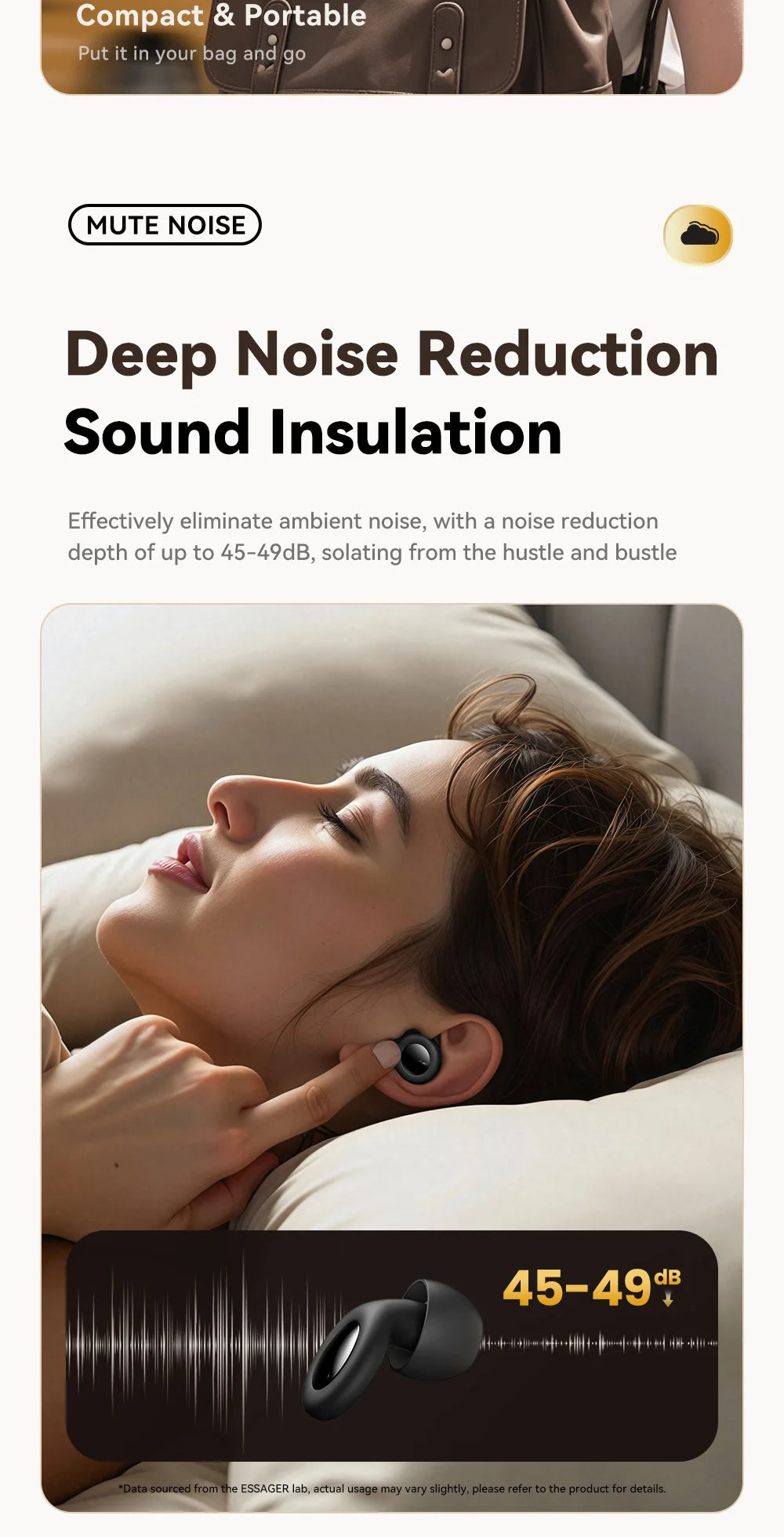 Ventizen Noise-Isolating Sleep Earplugs